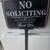 Metal Tin No Soliciting Sign 2 thumbnail