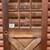 RARE Farmhouse Brown Solid Wood Door Cross Buck Thermopane Glass 32x80 1 thumbnail