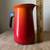 Mid Century Enamelware Pitcher, Flame Orange 8 thumbnail
