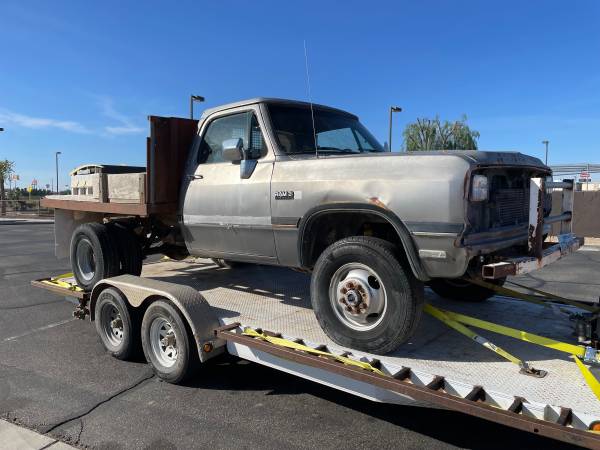 1991 dodge w350 cab, hood, fenders, new grille etc 1