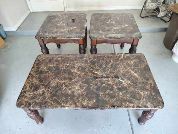 Coffee & End Table Set (3pcs) 1