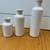 Set of 3 small creamy white crackle vases home decor 1 thumbnail