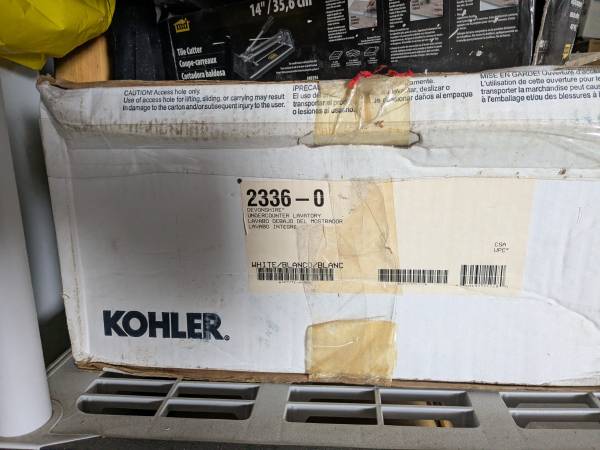 Under counter lavatory Kohler. 2336 white 1