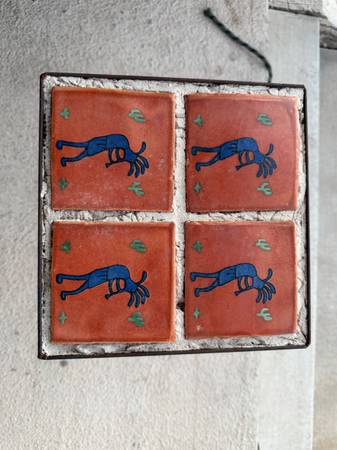 Rustic Mexican iron side table KOKOPELLI 1