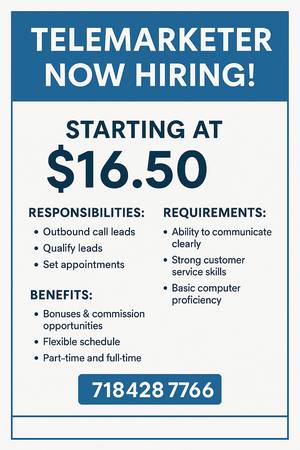 Office Position / Telemarketing 1