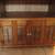 Wooden TV Stand Storage Cabinet With Rollers 2 thumbnail