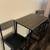 Modern Black Table with Bar Rack – Like New! 2 thumbnail