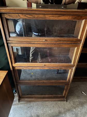 Barrister Cabinet Glass Bookshelf Lawyer Bookcase barrister’s shelf 1