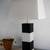 Vintage modernist black and white table lamp 2 thumbnail