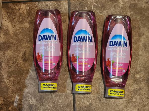 New Bottles of Dawn Ez-Squeeze Dishwashing Soap 1