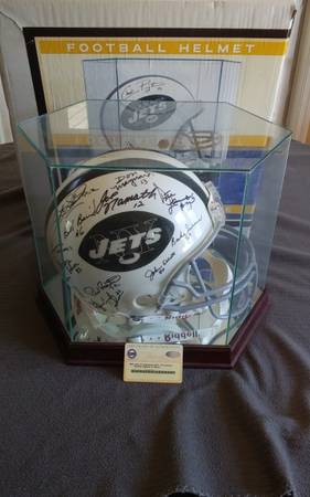 1969 NFL New York Jets Helmet - 27 Signatures 1