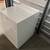 White Angular End Table Drawer & Cabinet 3 thumbnail