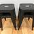 Set of 4 Industrial Metal Short Stools (Matte Black) 4 thumbnail