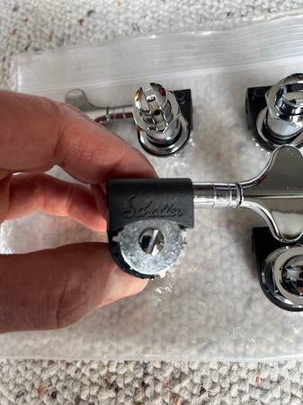 New Schaller Bass Machine Head Tuners, 4 for $40 1