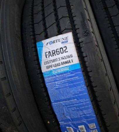 4 New ST 235-75-17.5 Fortune Trailer Tires Load Range J 18ply R17.5 1