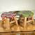 (2pc) Flower-Shaped Footstools 1 thumbnail