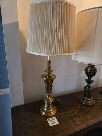 1960's Hollywood Regency Brass Lamp 1