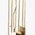 Solid brass fireplace screen and tools 1 thumbnail