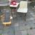 Mid / century atomic era wire telephone bench B114 2 thumbnail