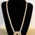 vintage Gold plated herringbone chain knot 20” necklace 3 thumbnail