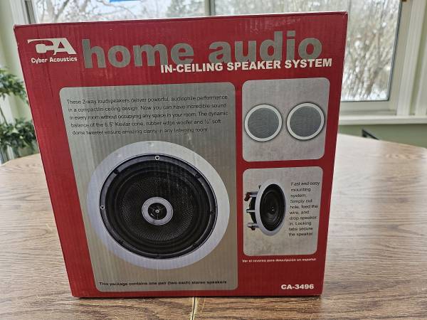Cyber Acoustics Home Audio In-Ceiling Speaker System - $39 (Mentor)63471193931139120