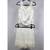 White Satin Sleeveless Top with Fringed Feather Skirt Set S 2 thumbnail