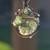 Sterling Wrapped Moldavite Pendant 2 thumbnail
