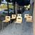 🟠🔸 Leland Bar Height Stacking Chairs plywood 🔸🟠 6 thumbnail