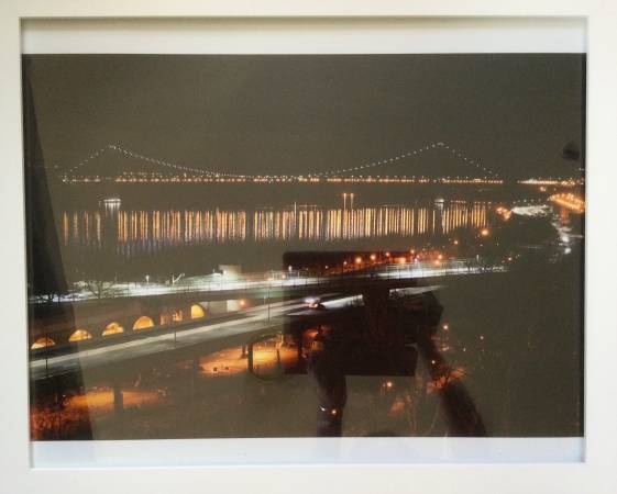 BEAUTIFUL GEORGE WASHINGTON BRIDGE AT NIGHT PHOTOGRAPH 1