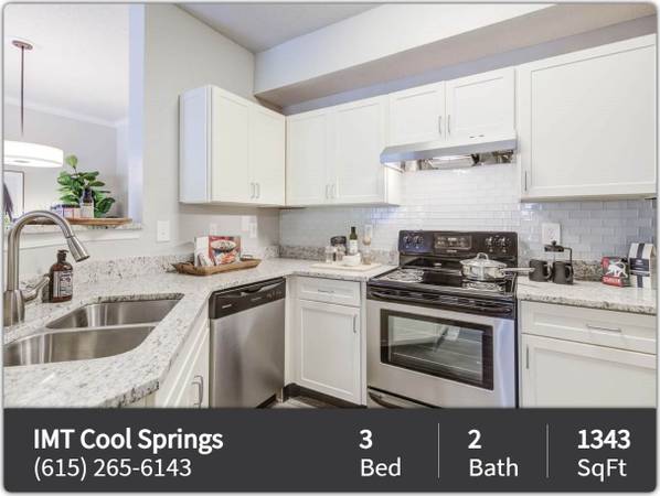 $2,065 / 3br - 1343ft2 - We meet all your must haves! Great amenities! Fantastic 3 bed 2 bath (Franklin - Cool Springs Mall)63680263906179121