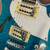 Blue “zuwei” telecaster-style body guitar with bigsby 2 thumbnail