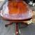 antique large dining table carved floral decor solid Cherry Oak reddish-brown L8 6 thumbnail