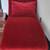 Deep Red Velvet Chaise Lounge Chair 6 thumbnail