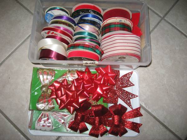 Box of Ribbons for Christmas, crafts 1
