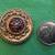 Vintage yellow Gold Pin Victorian Brooch with Natural Ruby Stones 6 thumbnail