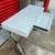 Rectangular White Modern Computer Desk in Really good conditio 4 thumbnail