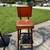 2- 32”H Knotty Pine Vinyl Bar Stools 2 thumbnail
