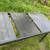 Black painted cast steel patio dining table with extension 8 thumbnail