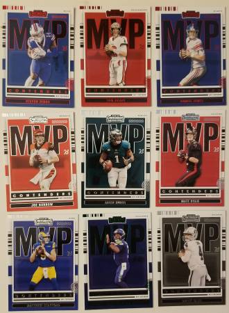 football cards 2021 Panini Contenders MVP 1