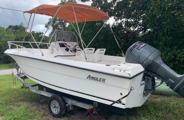 2001 Angler 204 Centro de consola con motor fueraborda Yamaha de 150 y remolque - $8600 (Hudson)63438840977155121