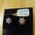 Fashion Gold Flower Earrings with Cubic Zirconia 3 thumbnail