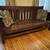 Beautiful Antique Mission period Solid Oak railroad station bench 76"L 2 thumbnail