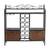 SEI Furniture Celtic Wrought Iron Bakers Rack Wine Storage, Gunmetal G 1 thumbnail
