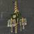 Pair of Italian Crystal Beaded Sconces with Floral Decorations, c.1940 3 thumbnail