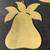 3 Vtg Solid Brass Cutout Etched Christmas Ornaments: Tree, Bell, Pear 3 thumbnail