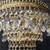 Pair of Ornate Tiered Faceted Crystal Prism & Brass Sconces 9" W x 7" 3 thumbnail