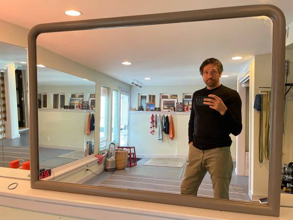 Large mirror in a frame -looks great - make offer 1