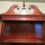***SOLID WOOD ANTIQUE CHINA CABINET HUTCH BUILT IN DESK*** 5 thumbnail