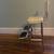 vintage square yellow chair with foldout step ladder + more 3 thumbnail