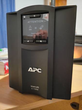 APC 1500VA Smart UPS SMC1500C Sinewave Battery Backup 1
